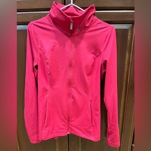 Underarmour pink Full zip fitted sweatshirt